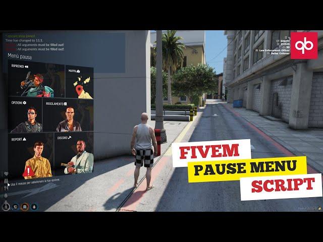 Fivem Pause Menu Script Fivem Scripts | Tebex Scripts