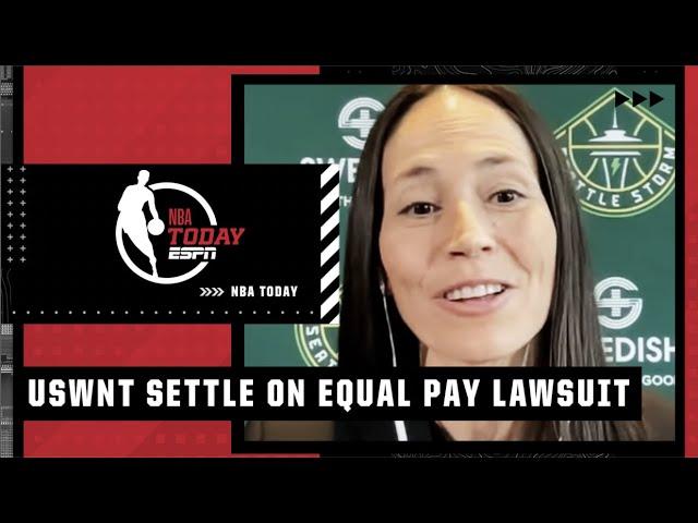 Sue Bird talks USWNT winning the class action equal pay lawsuit: ‘Trend setters!’ | NBA Today