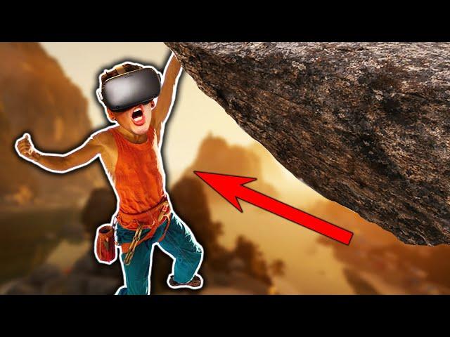 Rock Climbing in VR is TERRIFYING! (The Climb)