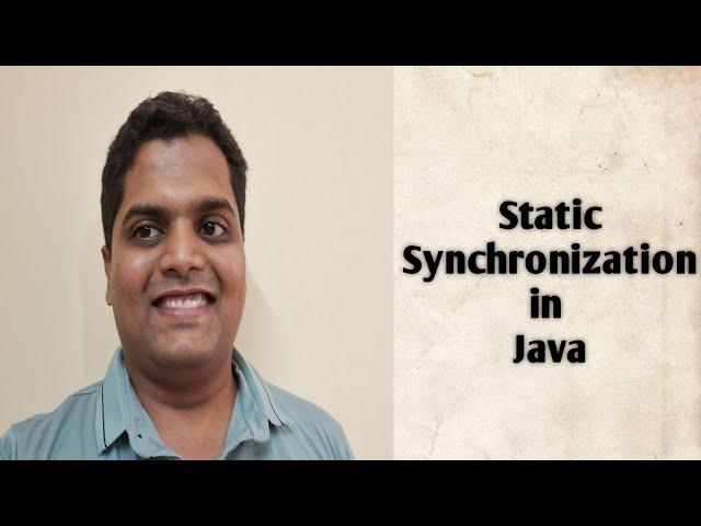 Static Synchronization in Java |MultiThreading