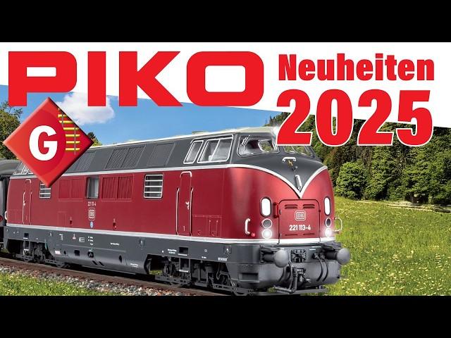 PIKO Neuheiten 2025 für Spur-G: Diesellok BR 221, Blaue Mauritius und noch mehr LOKS & WAGEN!