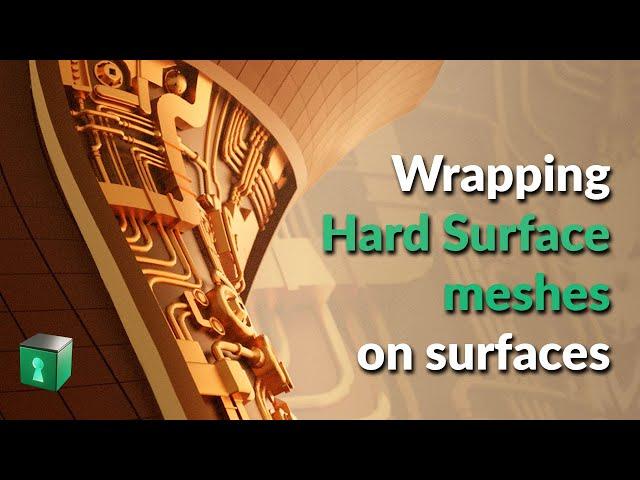 Blender Secrets - Wrapping Hard Surface Meshes on Surfaces