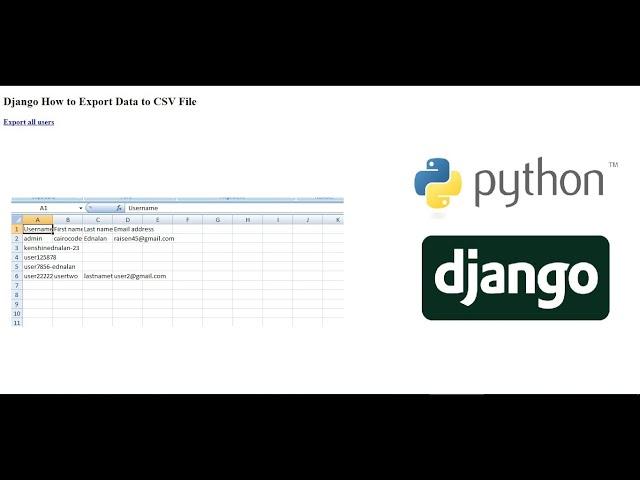Django How to Export Data to CSV File