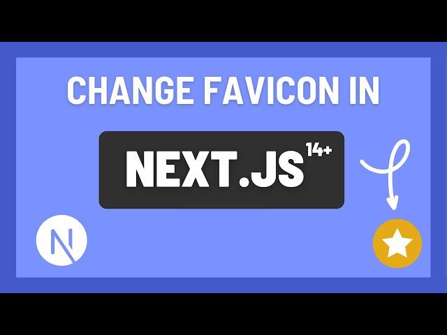 How to change favicon in Next js 14 +?