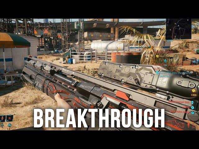 Breakthrough - Unique Missable Iconic Weapon  Guide - Cyberpunk 2077