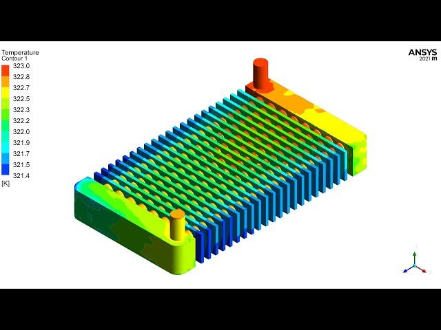 ANSYS FLUENT: CFD simulation for 3D radiator