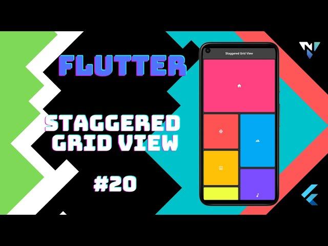 @Google #Flutter Tutorial for Beginners #20: Fun with Staggered Grid View in Flutter