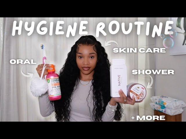 in depth HYGIENE ROUTINE: skin care, shower routine, oral hygiene, tips to staying fresh+ more 🫧