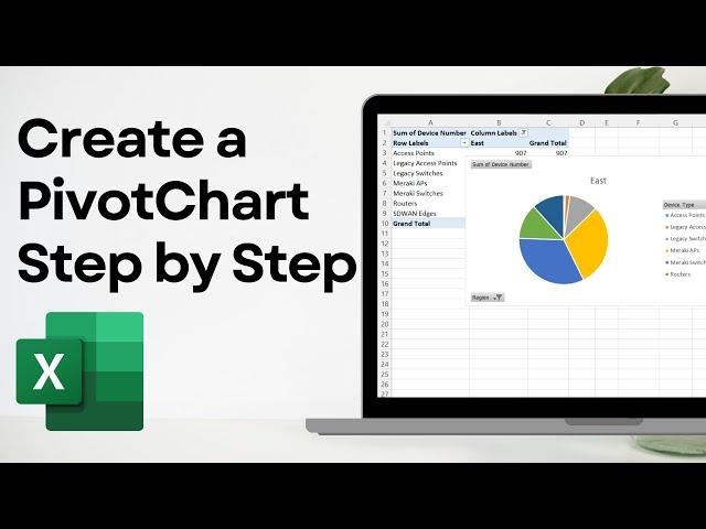 How to create PIVOTCHART in Excel | Step by Step