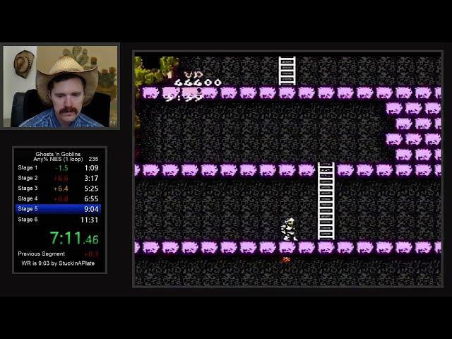 Ghosts 'n Goblins (1 Loop) NES speedrun in 10:15 by Arcus