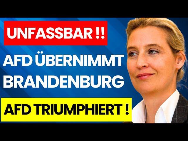 AFD ÜBERNIMMT BRANDENBURG! AFD SICHERT SICH DEN SIEG! AFD MACHT DAS UNMÖGLICHE WAHR! AMPEL ENDE!