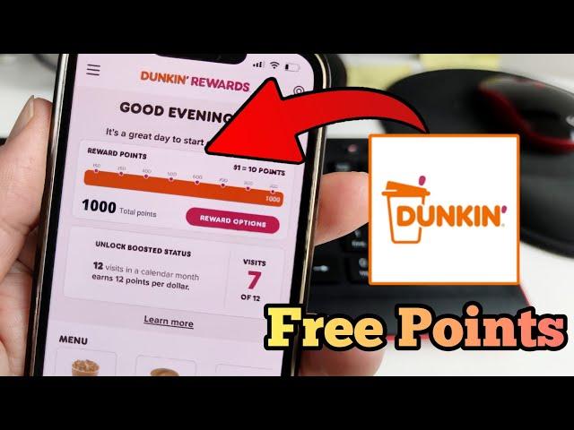 NEW Dunkin' Rewards Free Points Hack - How to Get Free Points in Dunkin' App (Easy Method)