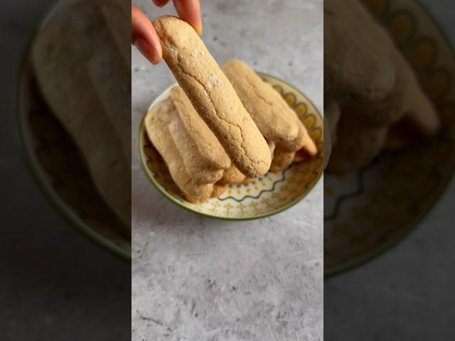 Печенье Савоярди | Lady Fingers |  #recipe in description↗️