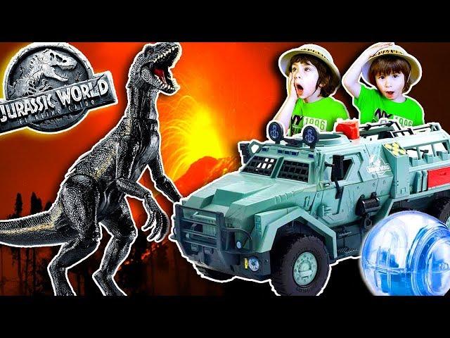 JURASSIC WORLD 2 Fallen Kingdom INDORAPTOR gyrosphere blast vehicle