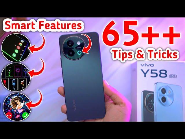 Vivo Y58 5G Tips And Tricks | Vivo Y58 Tips & Tricks | Vivo Y58 Hidden Features | Top 65+