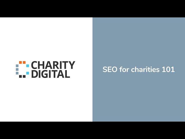 SEO for charities 101 | Webinar