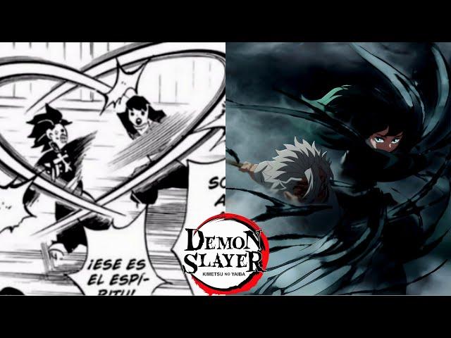 DIFERENCIA KIMETSU NO YAIBA TEMPORADA 4 EL ENTRENAMIENTO CAPITULO 3 y 4 ANIME COMPARACION MANGA