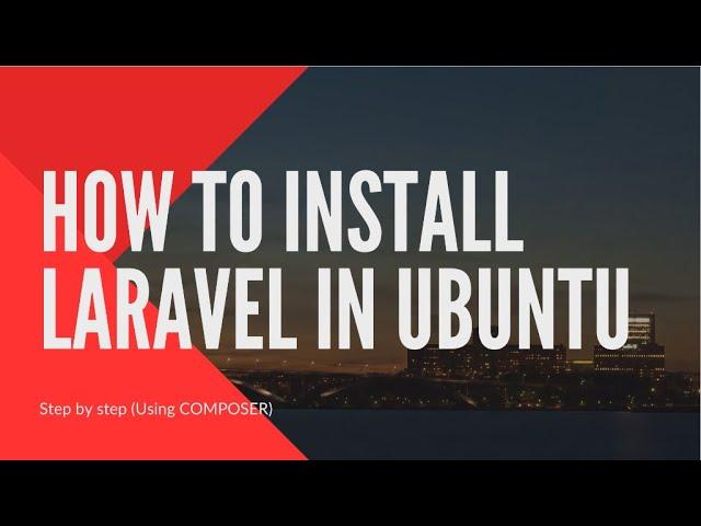 How to install laravel in ubuntu 20.04 step by step | install laravel on ubuntu 20.04