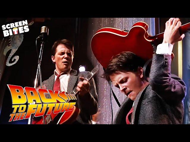 Marty McFly SLAYS Johnny B. Goode | Back To The Future (1985) | Screen Bites