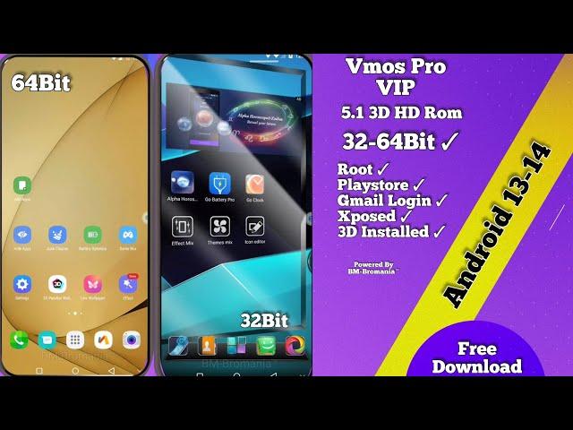 Update Vmos Pro vip 5.1 3D HD Rom Root Playstore Xposed & Gmail Login