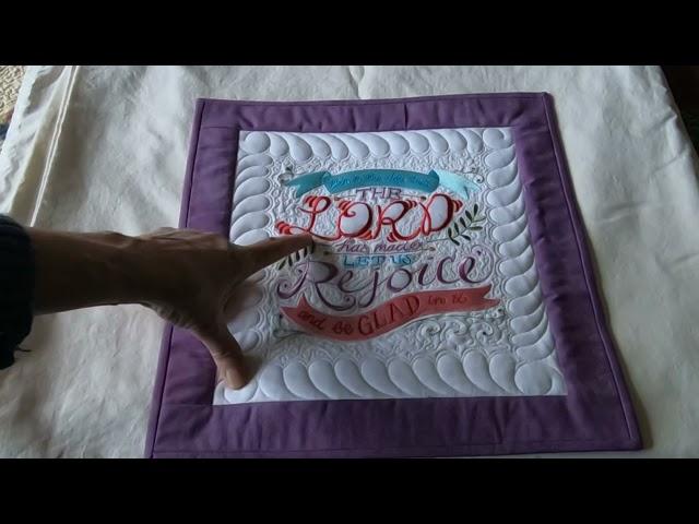 Combining Machine Embroidery with Free Motion Quilting (Part 2 / A Mini Trunk Show)