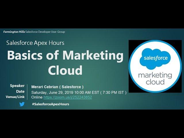 Basics of Marketing Cloud