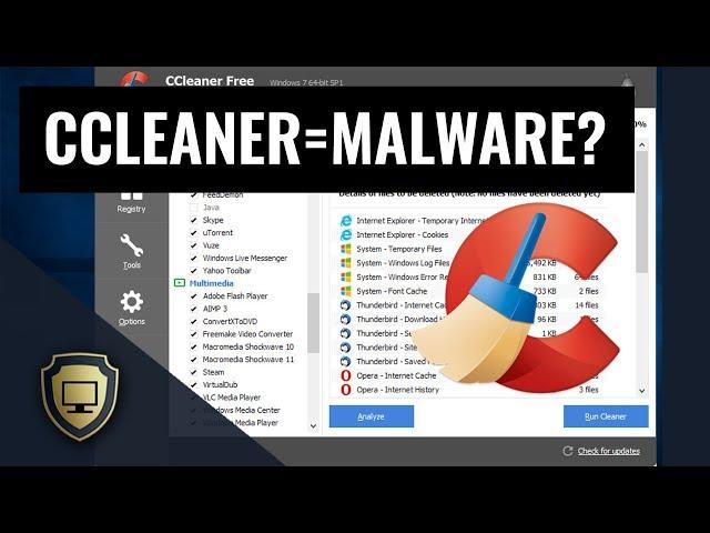 CCleaner hacked, Replaced by Malware!