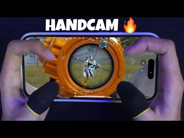 Power of 120 FPS MOVEMENTS ?! HANDCAM iPhone 14 Pro ️ PUBG Mobile