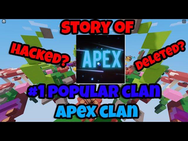 What happened to APEX clan Roblox Bedwars