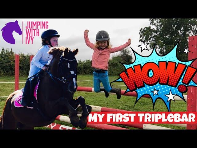 | JUMPING WITH IVY | IVY WANTS TO JUMP A TRIPLE BAR!!