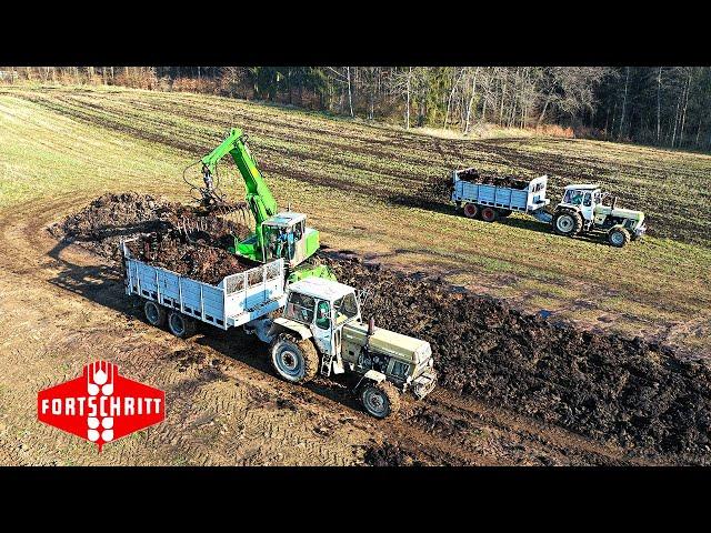 Ein Tag auf der LPG | FORTSCHRITT | Mist streuen ▶ Agriculture Germanyy