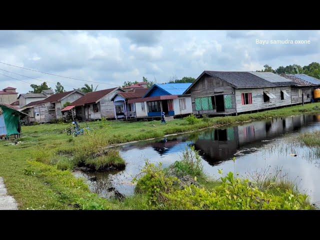 Kampung dayak, muslim, di pedalaman kalimantan tengah, desa satiruk laut