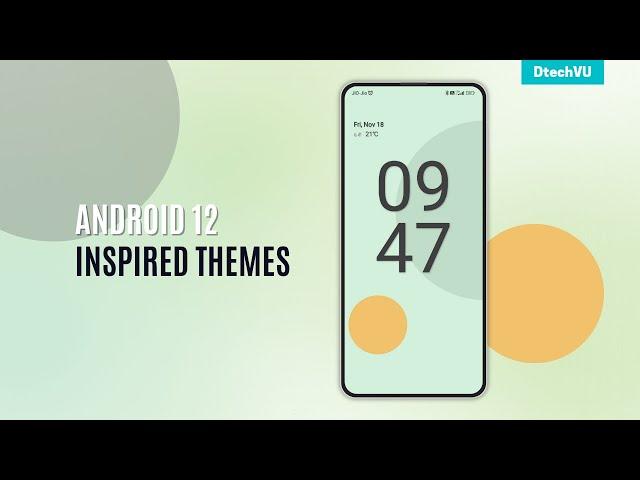 Android 12 Inspired Material You MIUI Themes for Poco & Xiaomi | Best MIUI Themes