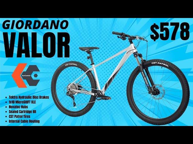 $578 Giordano Valor 29er MTB - 1x10 MicroShift XLE - Novatec Hubs - Suntour XCM 30 Suspension Fork