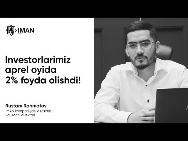 Investorlarimiz aprel oyida 2 % foyda olishdi! Наши инвесторы в апреле заработали 2 % прибыли!