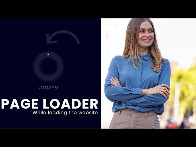 How to make creative page loader using HTML CSS JS For website design template - Source inside