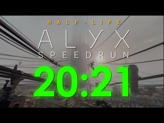 Спидран Half-Life: Alyx за 20:21