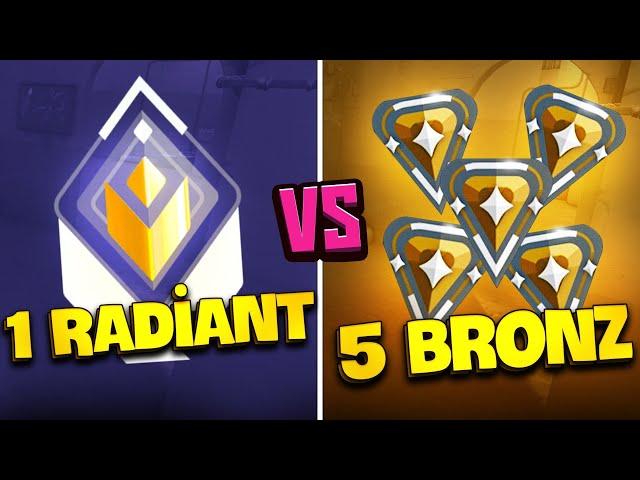 Valorant 90 KILL ALDIM!! 1 RADIANT vs 5 BRONZ