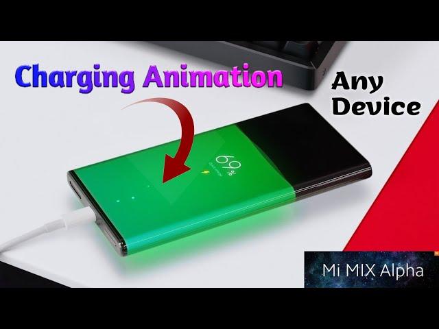 Charging Animation In Any Device |Mi Mix Alpha| Theme MIUI