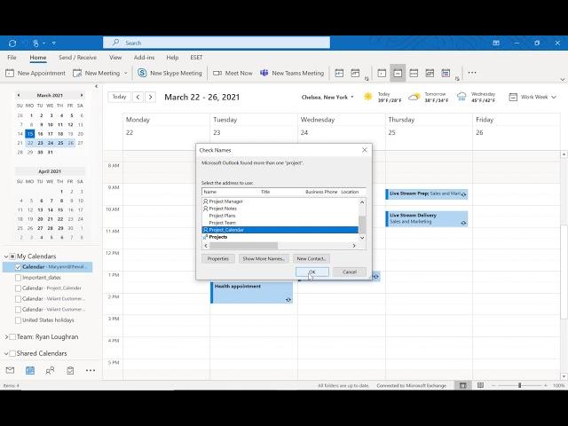 Easiest way to add a Shared calendar in Outlook