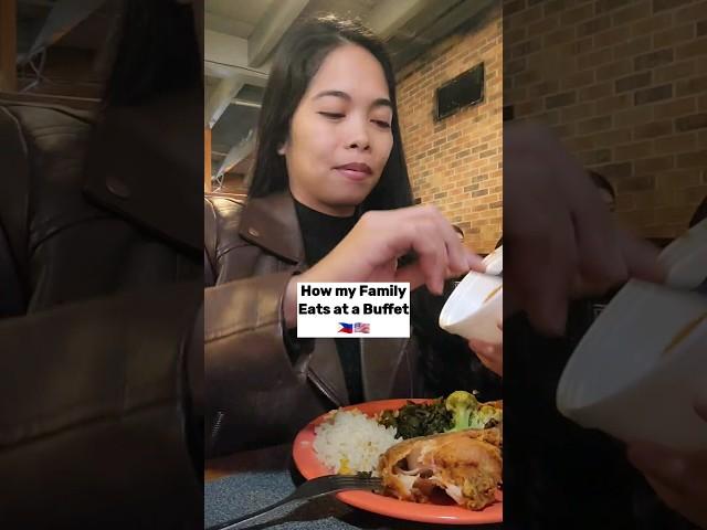 Who made the best food combo?  #buffet #eatallyoucan #ricecuppfamily #filipinoamerican