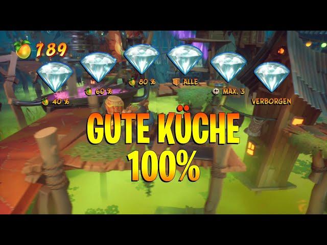 Crash Bandicoot 4 - Gute Küche 100% - Alle Kisten und Edelsteine