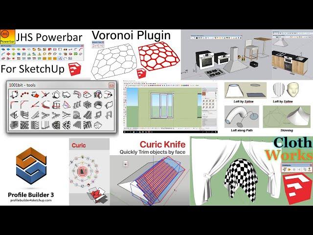 Top 10 Sketchup extension, you need to use for amazing designs | Best video for Sketchup