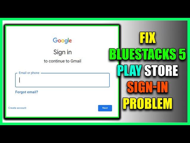 Fix bluestacks 5 play store sign in problem Solved | Fix Authentication is required for Bluestacks 5