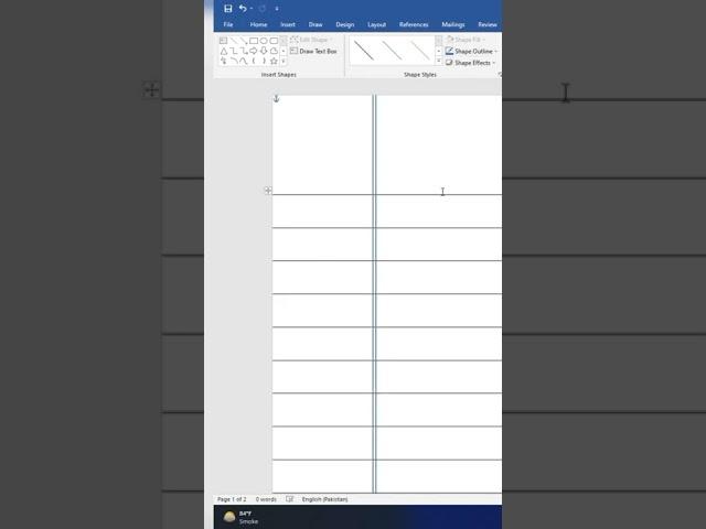 How to Make Notebook Page in MS Word | #msoffice #msword  #shorts #shortvideo #shotsvideoviral