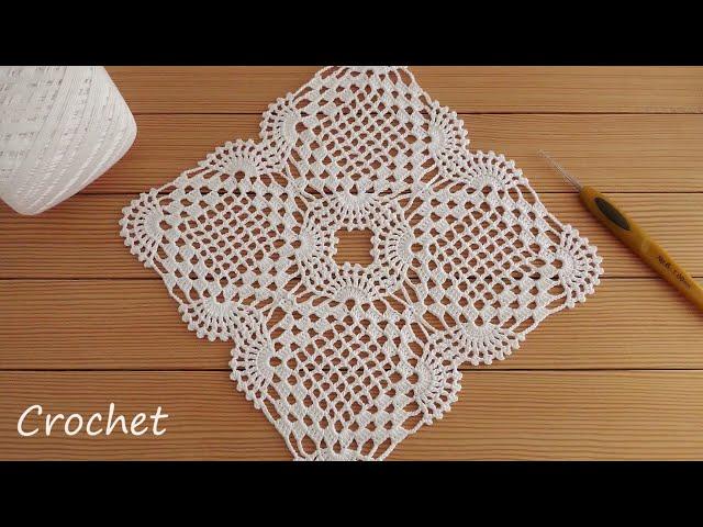 Ажурный КВАДРАТНЫЙ МОТИВ вязание крючком Easy Crochet square motifs