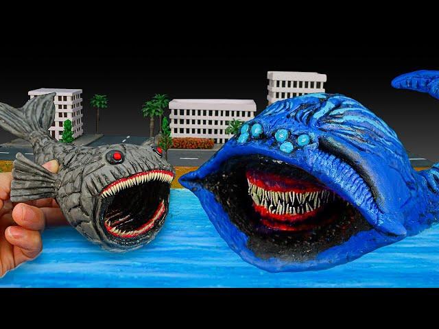 Making El Gran Maja vs Bloop - Sea Monsters with Clay