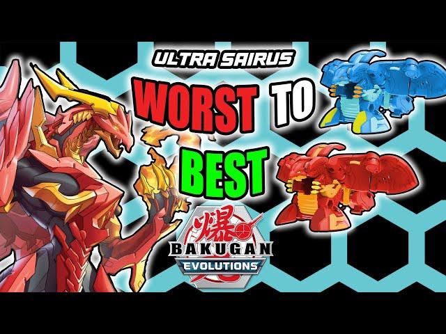 EVERY ULTRA SAIRUS RANKED FROM WORST TO BEST - Bakugan Evolutions Top 2 List