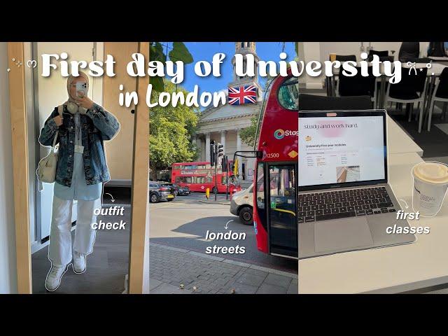 First day of university vlog | international student in London