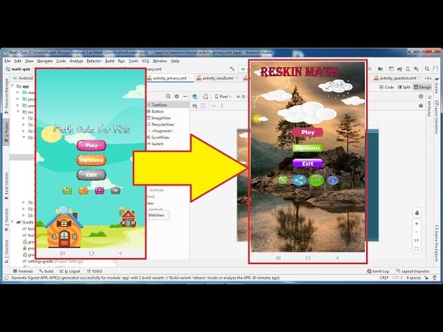 reskin apk dengan android studio, reskin 2021, reskin app, reskin 2022, reskin course